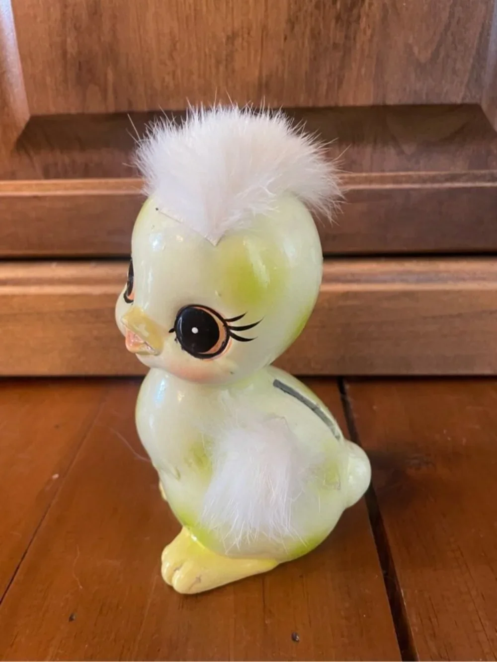 Vintage yellow anthropomorphic